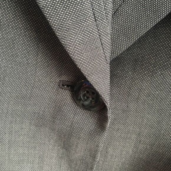 Nine West Suit One Button Blazer Jacket Gray 8P NWT Long Sleeve Workwear - Picture 7 of 10